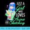 Anime and Sketching Just a Girl Who Loves Anime Drawing - Download PNG images - Vibrant and Eye-Catching Typography