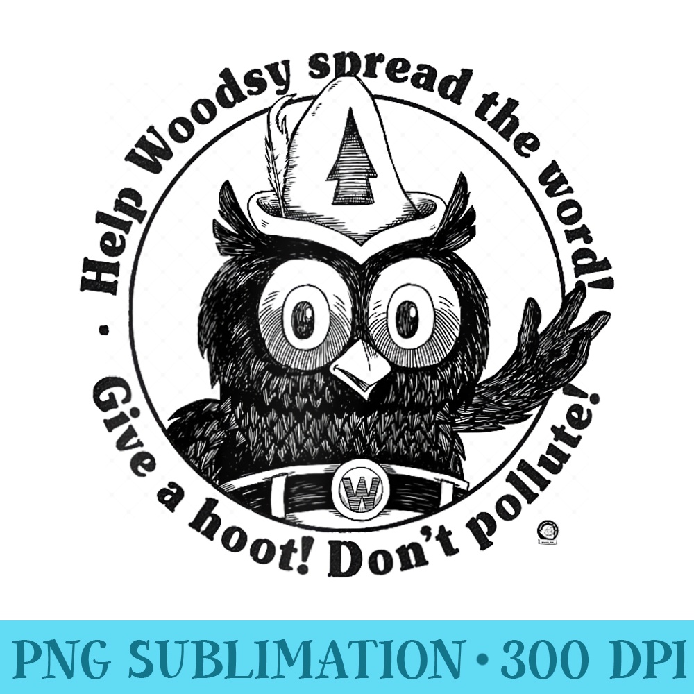 Woodsy Owl Give a Hoot Dont Pollute Vintage Raglan Baseball - High resolution PNG download - Bring Your Designs to Life