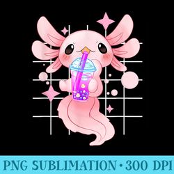 axolotl boba tea bubble tea kawaii neko anime girls ns - png download website