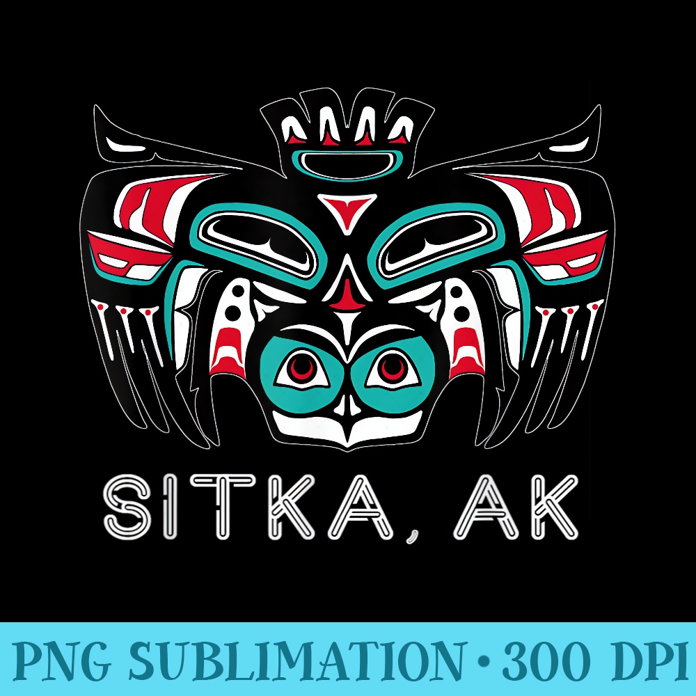 Sitka Alaska Native American Art Style Tlingit Owl Spirit - High Resolution PNG Download - Create with Confidence