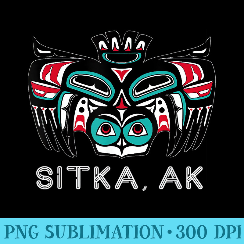 Sitka Alaska Native American Art Style Tlingit Owl Spirit - High Resolution PNG Download - Create with Confidence