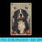 Bernese Mountain Dog Bernese Tarot Card - High Resolution Shirt PNG - Versatile And Customizable Designs