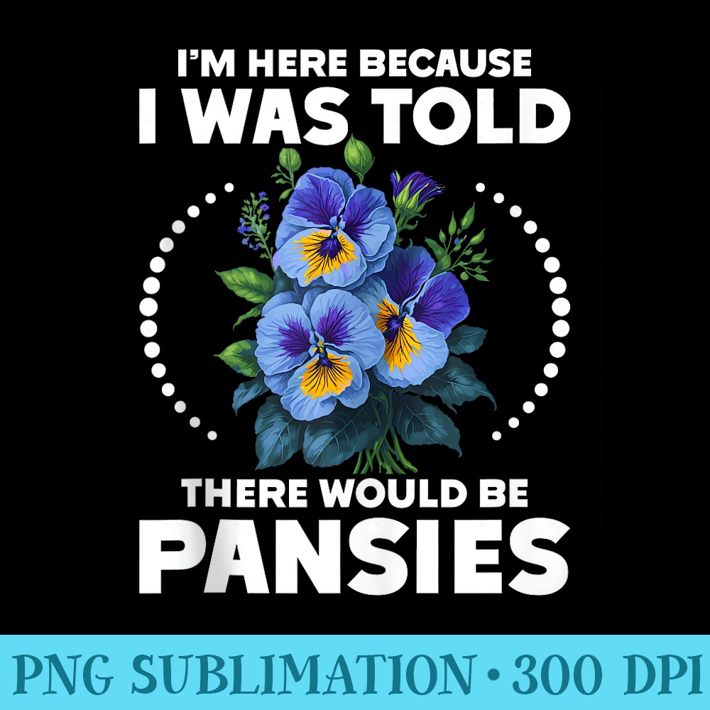 Pansy Flower lover - Download Shirt PNG - Transform Your Sublimation Creations
