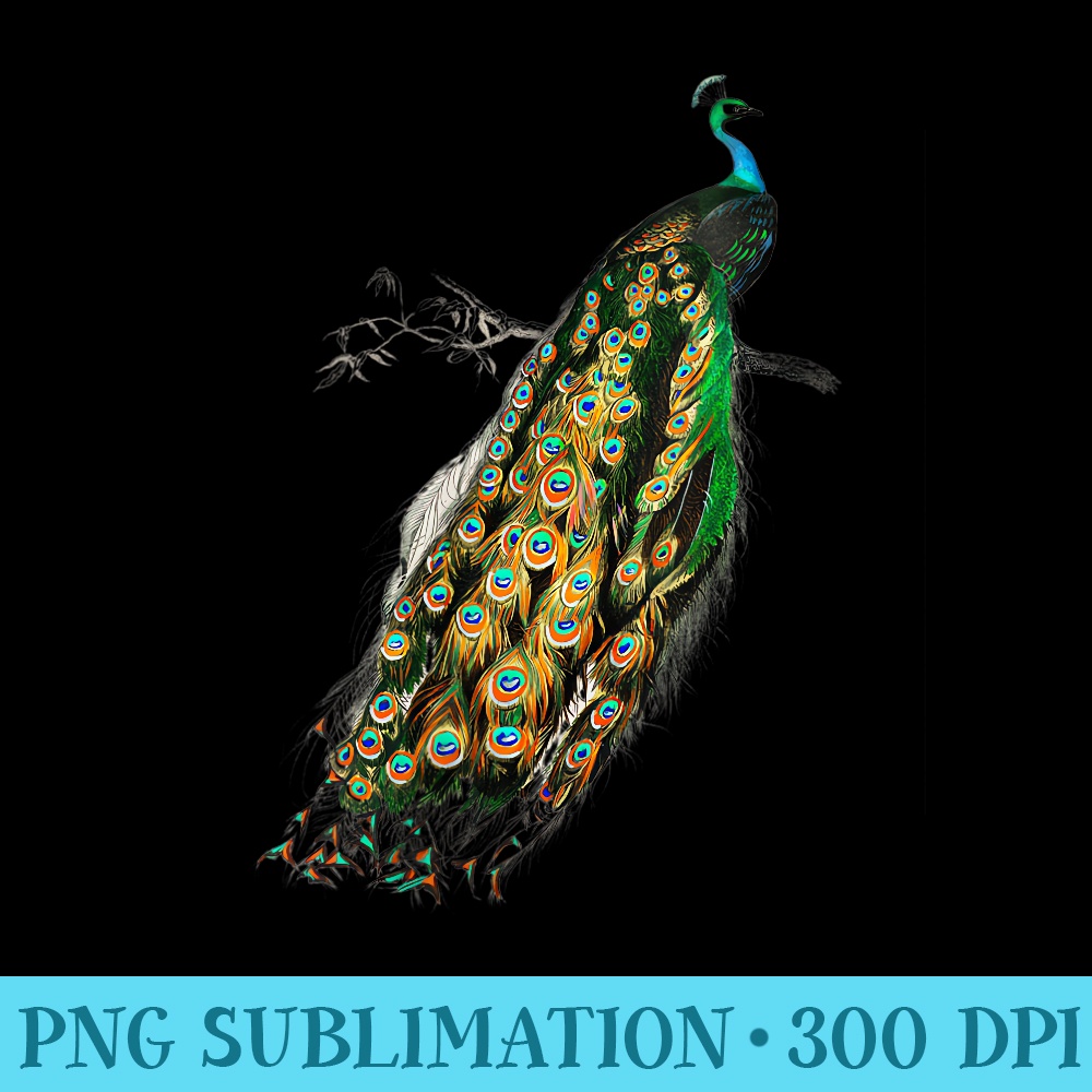 Womens Peacock - Sublimation clipart PNG - Unleash Your Inner Rebellion