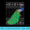 Santa Hat Peacock Bird Xmas Lighting Ugly Peacock Christmas Premium - Shirt Artwork Download - Perfect for Personalization