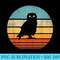 Owl Retro Vintage 60s 70s Sunset Bird Lovers - Shirt Graphic Resources - Perfect for Creative Projects