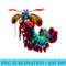 Rainbow Peacock Mantis Shrimp - Sublimation PNG Designs - Add a Festive Touch to Every Day