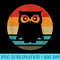 Owl Retro Style Vintage - Unique Sublimation patterns - Unlock Vibrant Sublimation Designs