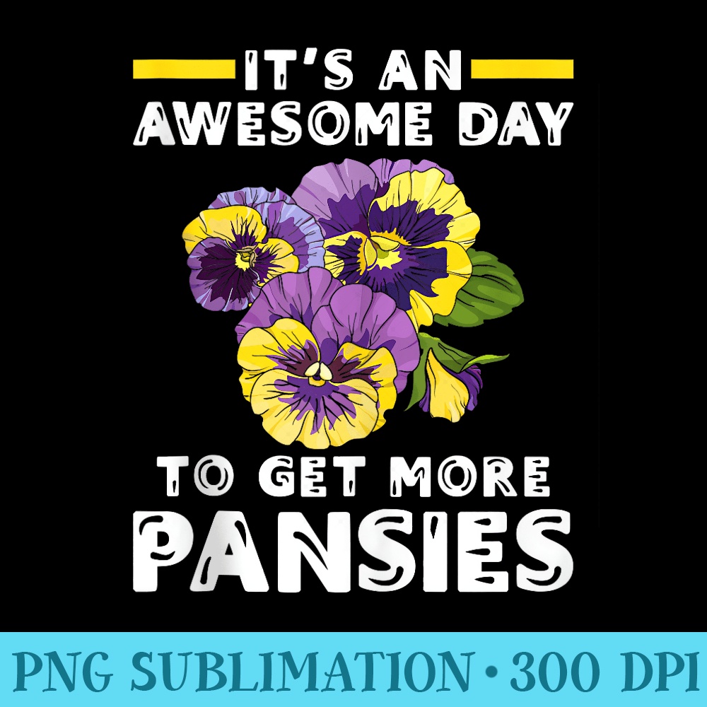 Pansy Flower lover - Shirt Template Transparent - Unlock Vibrant Sublimation Designs