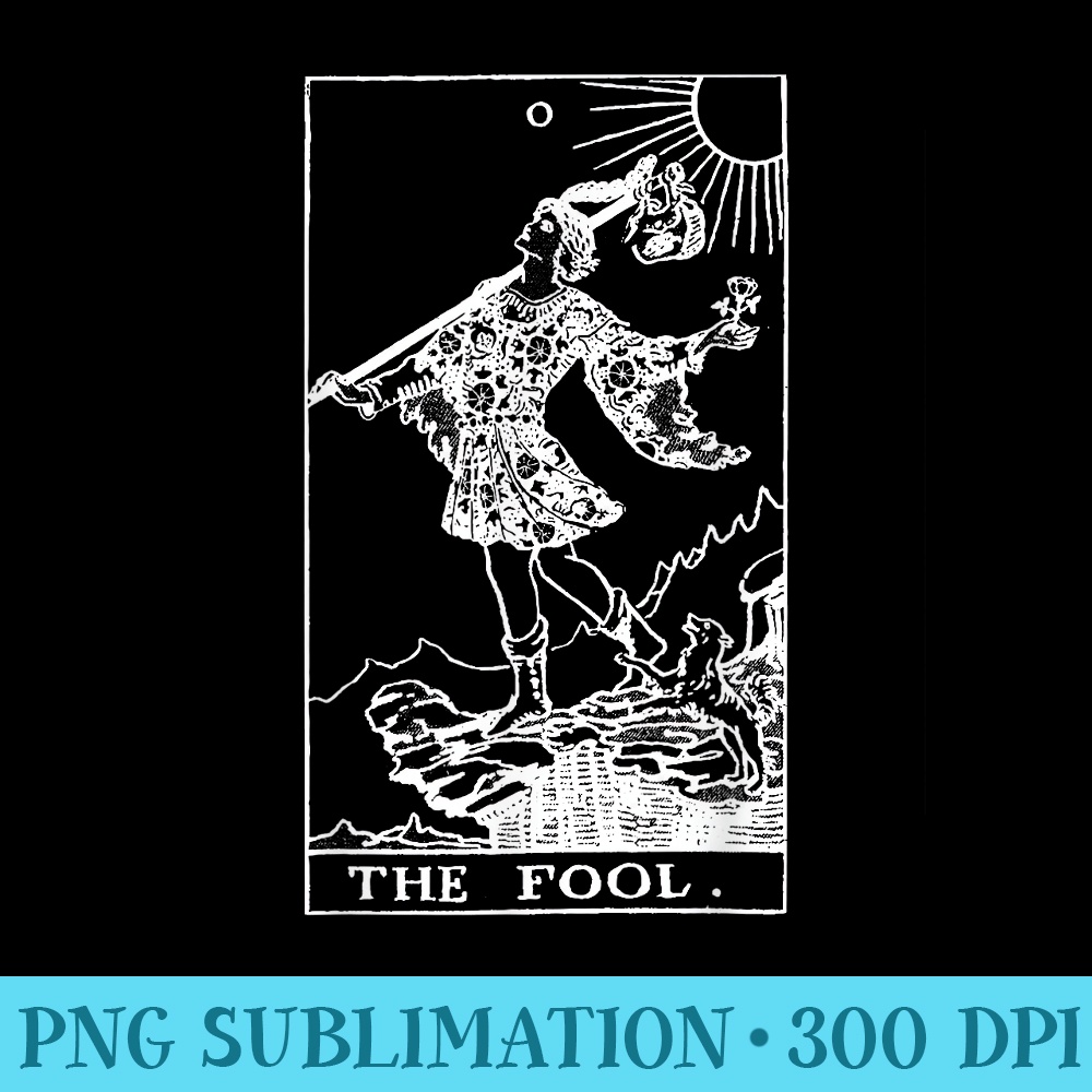 The Fool Tarot Card - PNG Download High Quality - Transform Your Sublimation Creations