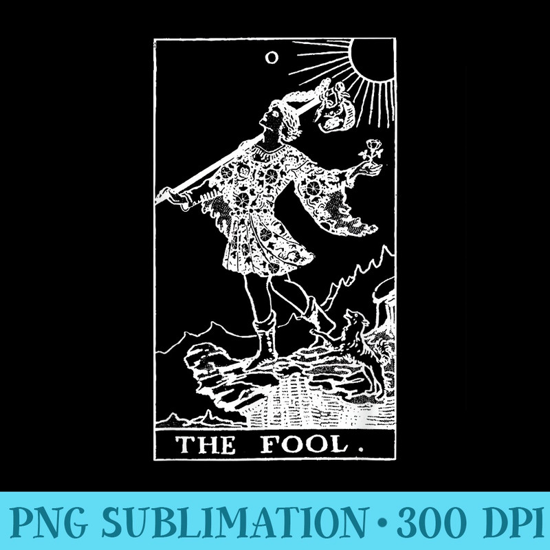 The Fool Tarot Card - PNG Download High Quality - Transform Your Sublimation Creations