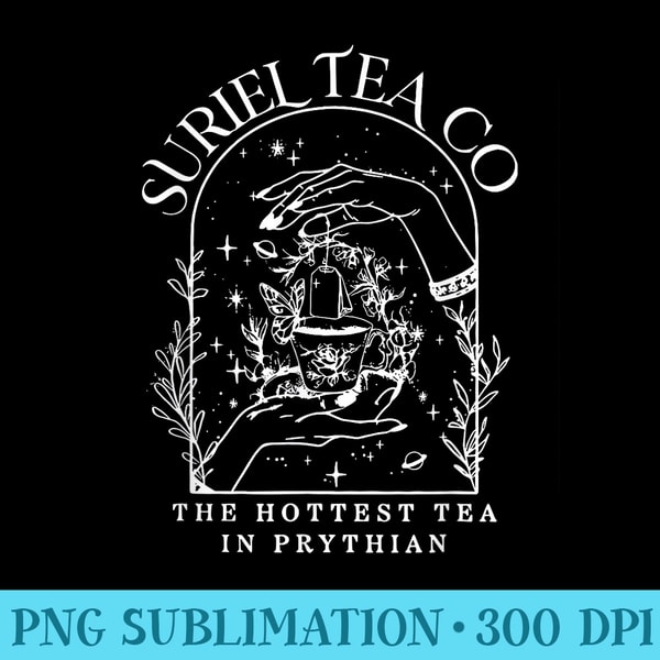 Suriel Tea Co The Hottest Tea In Rythian Retro Bookish Women - PNG Graphics Download - Boost Your Success with this Inspirational PNG Download