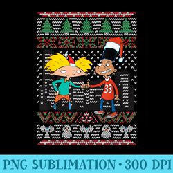 hey arnold arnold and gerald christmas - png download template