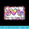 Retro Vintage Peace Love Loaded Tea Lover Tie Dye Pattern - Sublimation designs PNG - Perfect for Sublimation Art