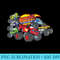 Blaze and the Monster Machines and Friends - PNG Picture Download - Instantly Transform Your Sublimation Projects
