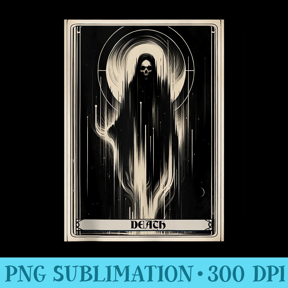 Tarot Card Death - Sublimation clipart PNG - High Resolution And Print-Ready Designs