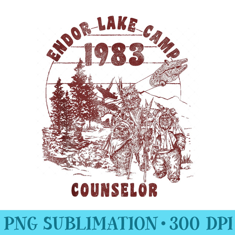 Star Wars Endor Camp Counselor - Exclusive PNG designs - Fashionable and Fearless