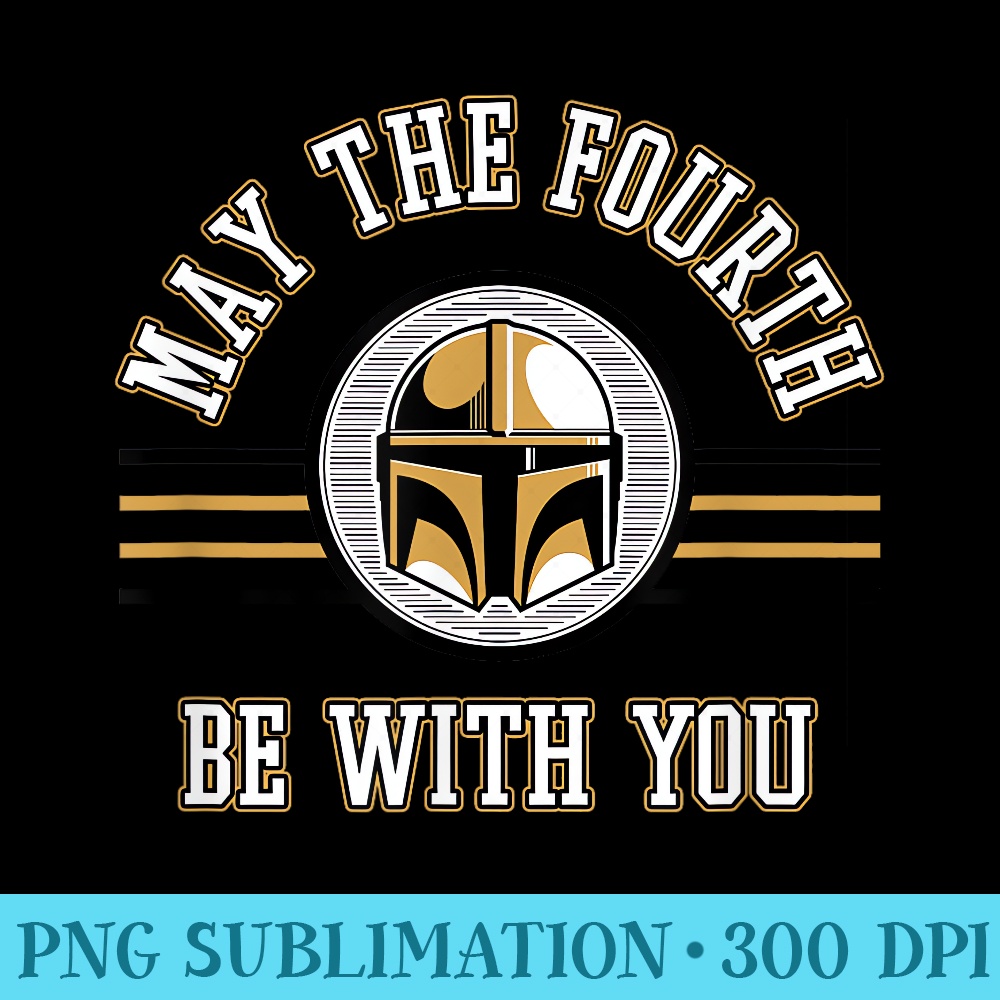 Star Wars The Mandalorian May The Fourth Mando Helmet - Download PNG Files - Bold & Eye-catching
