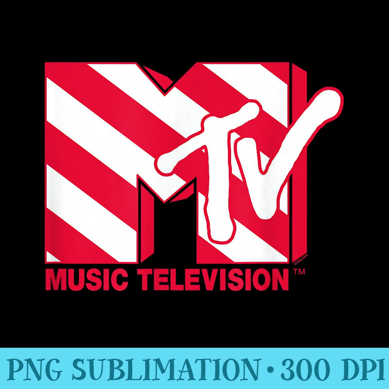 MTV Candy Cane Christmas Logo - PNG Picture Download - Defying the Norms