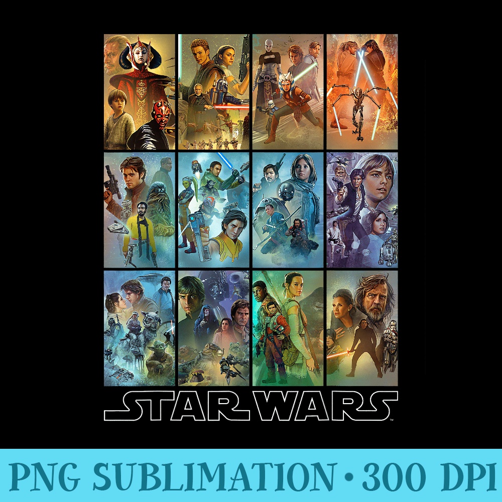 Star Wars Celebration Mural Art Panels - Printable PNG Graphics - Revolutionize Your Designs