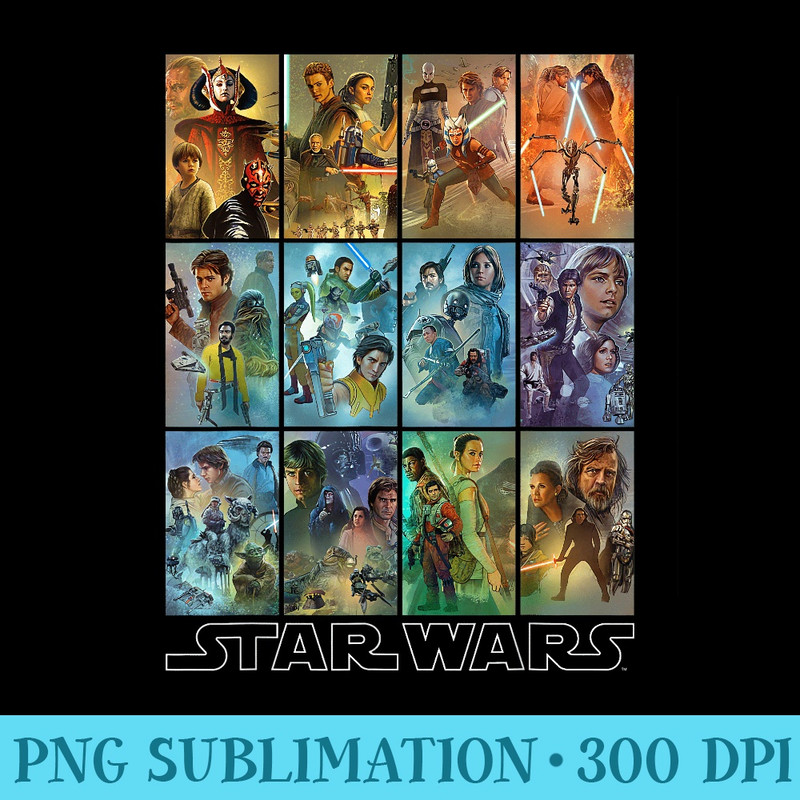 Star Wars Celebration Mural Art Panels - Printable PNG Graphics - Revolutionize Your Designs