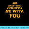 Star Wars May The Fourth Be With You Tilted Logo Poster Premium - Shirt Print PNG - Capture Imagination with Every Detail