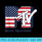 MTV American Flag Logo - Sublimation PNG download - Perfect for Personalization
