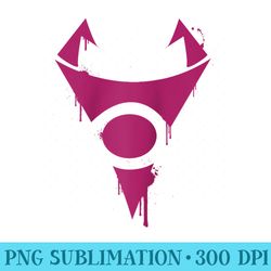 nickelodeon invader zim irken logo dripping paint raglan baseball - sublimation images png download