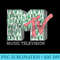 MTV Distressed Cactus Logo Fill Graphic T - Ready To Print PNG Designs - Bring Your Designs to Life