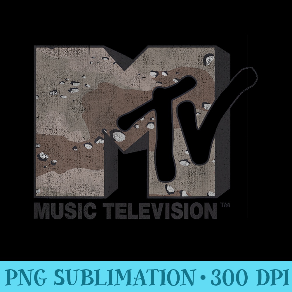 MTV Desert Camo - Shirt Illustration PNG - Premium Quality PNG Artwork