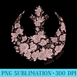 star wars rose rebel emblem - blank shirt template png