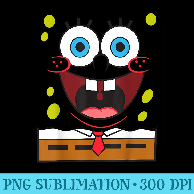 Spongebob Squarepants Large Smile T - PNG File Download - Versatile And Customizable Designs