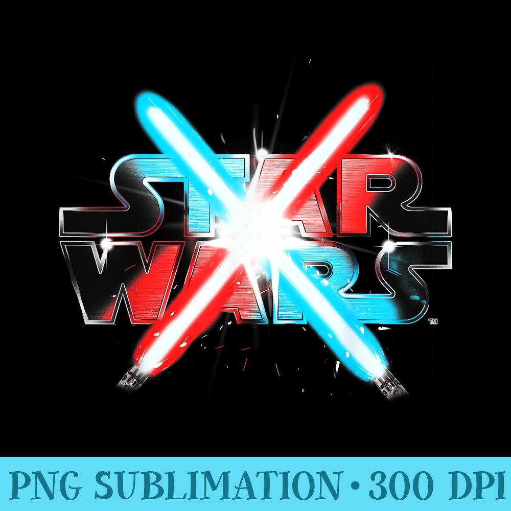 Star Wars Dueling Lightsabers - PNG Download Button - Bring Your Designs to Life