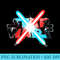 Star Wars Dueling Lightsabers - PNG Download Button - Bring Your Designs to Life