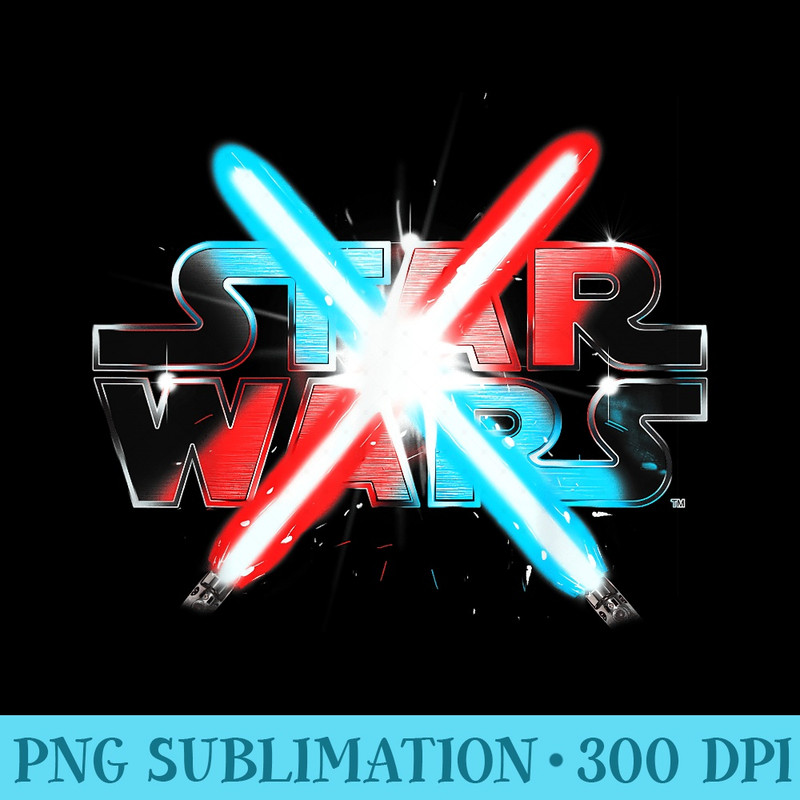 Star Wars Dueling Lightsabers - PNG Download Button - Bring Your Designs to Life