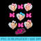 Nickelodeon JoJo Siwa Heart Portraits Bows T - PNG Graphics Download - Perfect for Personalization