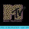 Womens MTV Classic Leopard Print Bold Logo - PNG Download Database - Premium Quality PNG Artwork