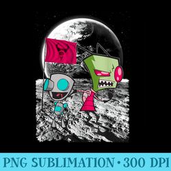 nickelodeon invader zim man on the moon - printable png graphics