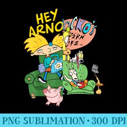 nickelodeon hey arnold and rockos modern life mashup - transparent png download