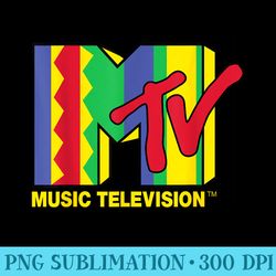 classic mtv logo bob marley colors - blank shirt template png