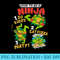 nage Mutant Ninja Turtles How To Be A Ninja Rules T - Unique Sublimation PNG Download - Revolutionize Your Designs