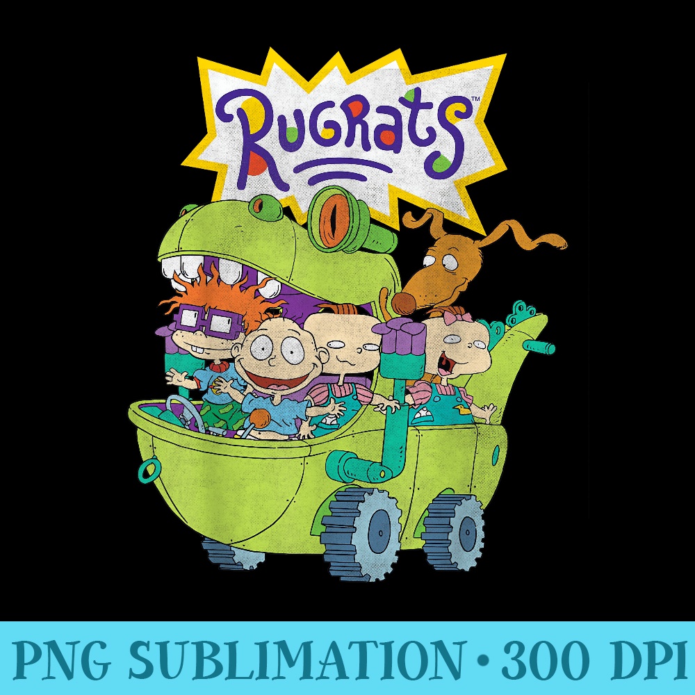 Nickelodeon Rugrats Reptar Wagon Logo T - Digital PNG Artwork - Perfect for Sublimation Mastery