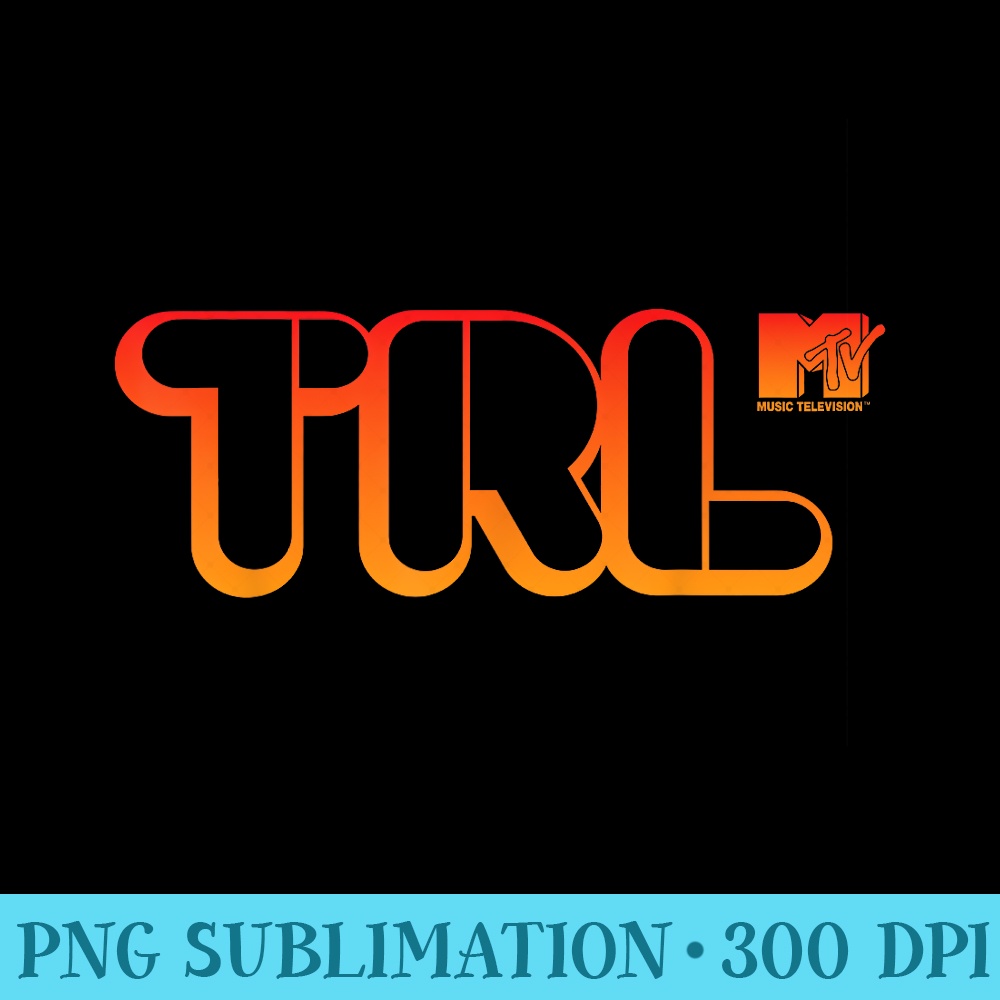 MTV TRL Bubble Letters Graphic T - Free Transparent PNG Download - Enhance Your Apparel with Stunning Detail