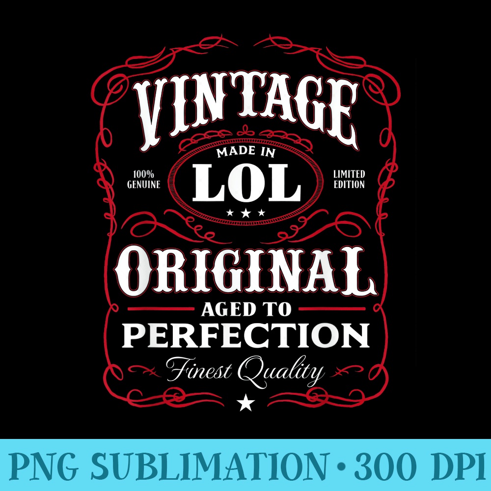 Vintage Funny Birthday - Sublimation PNG Designs - Unique And Exclusive Designs