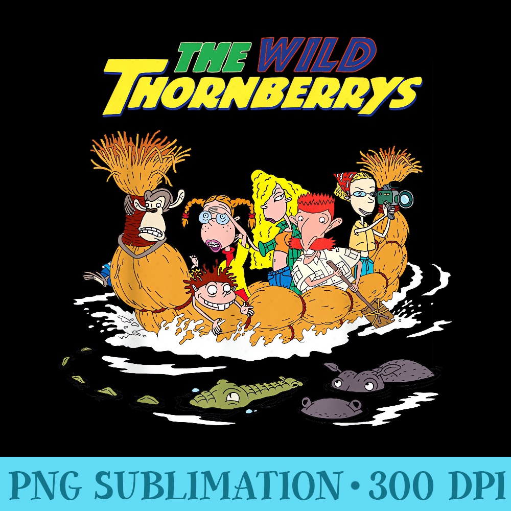 The Wilde Thornberrys River Rafting Graphic T - PNG Picture Gallery Download - Instantly Transform Your Sublimation Projects