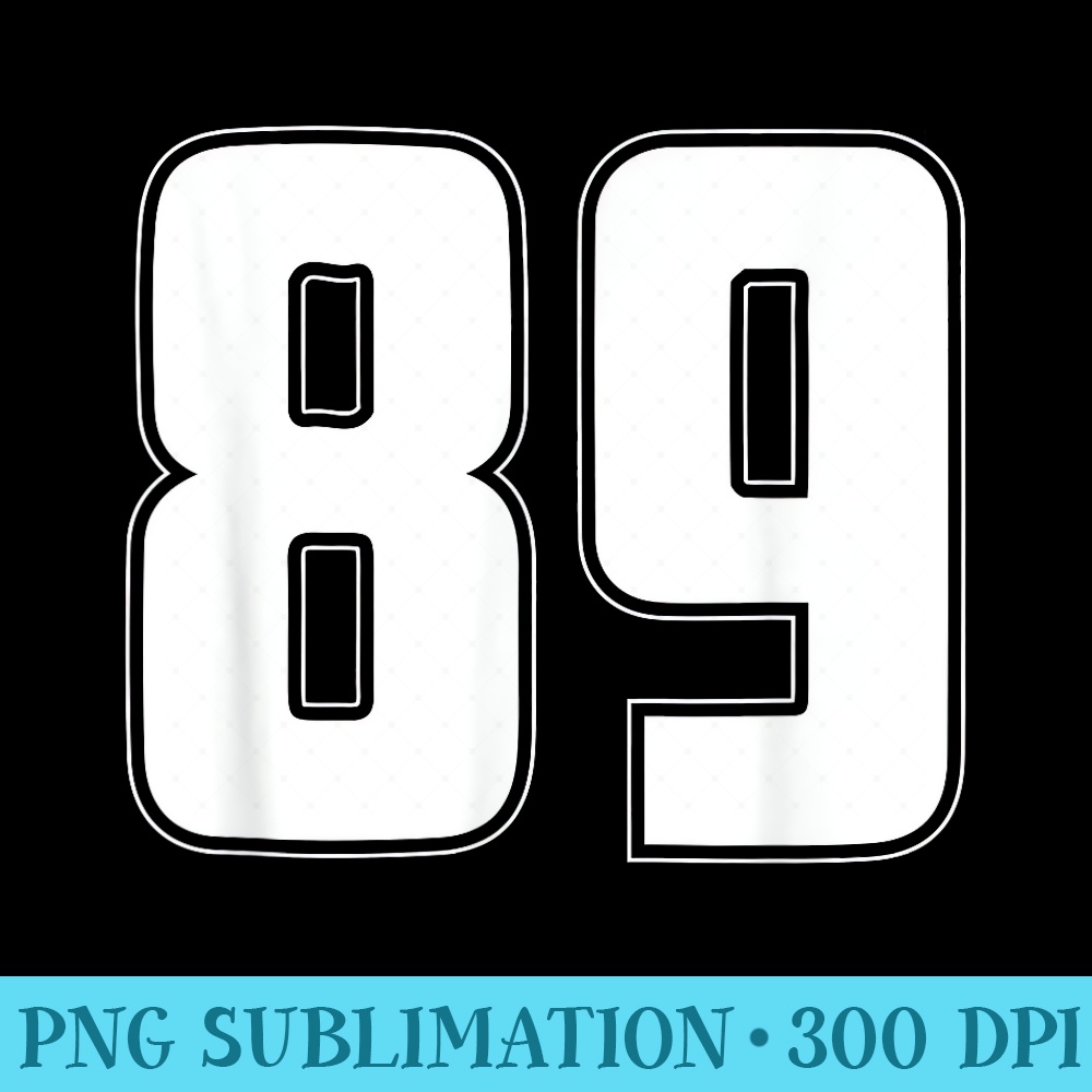Halloween Group 89 Sports Jersey Number 89 - PNG Image Download - Perfect for Sublimation Mastery