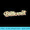 Butternut T Retro Art Baseball Font Vintage - Sublimation PNG download - Instantly Transform Your Sublimation Projects