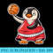 Cute Baby Penguin Playing Basketball Player - Sublimation PNG download - Unleash Your Inner Rebellion