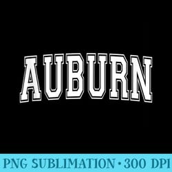 auburn ca california usa vintage sports varsity style - sublimation png designs