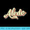 Aledo T Retro Art Baseball Font Vintage - PNG Download Source - Stunning Sublimation Graphics